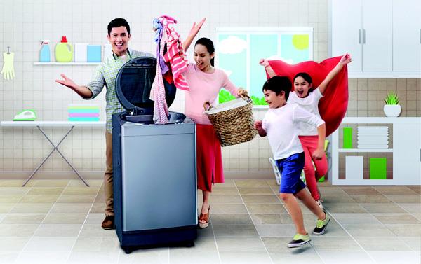 Máy giặt công suất lớn phù hợp với gia đình có trẻ em Máy giặt công suất lớn phù hợp với gia đình có trẻ em