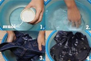 Muối là một trong những cách giữ màu quần jean hiệu quả